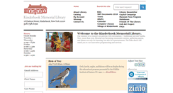 Desktop Screenshot of kinderhooklibrary.org